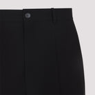 BLACK TWILL WIDE-LEG PANT Balenciaga