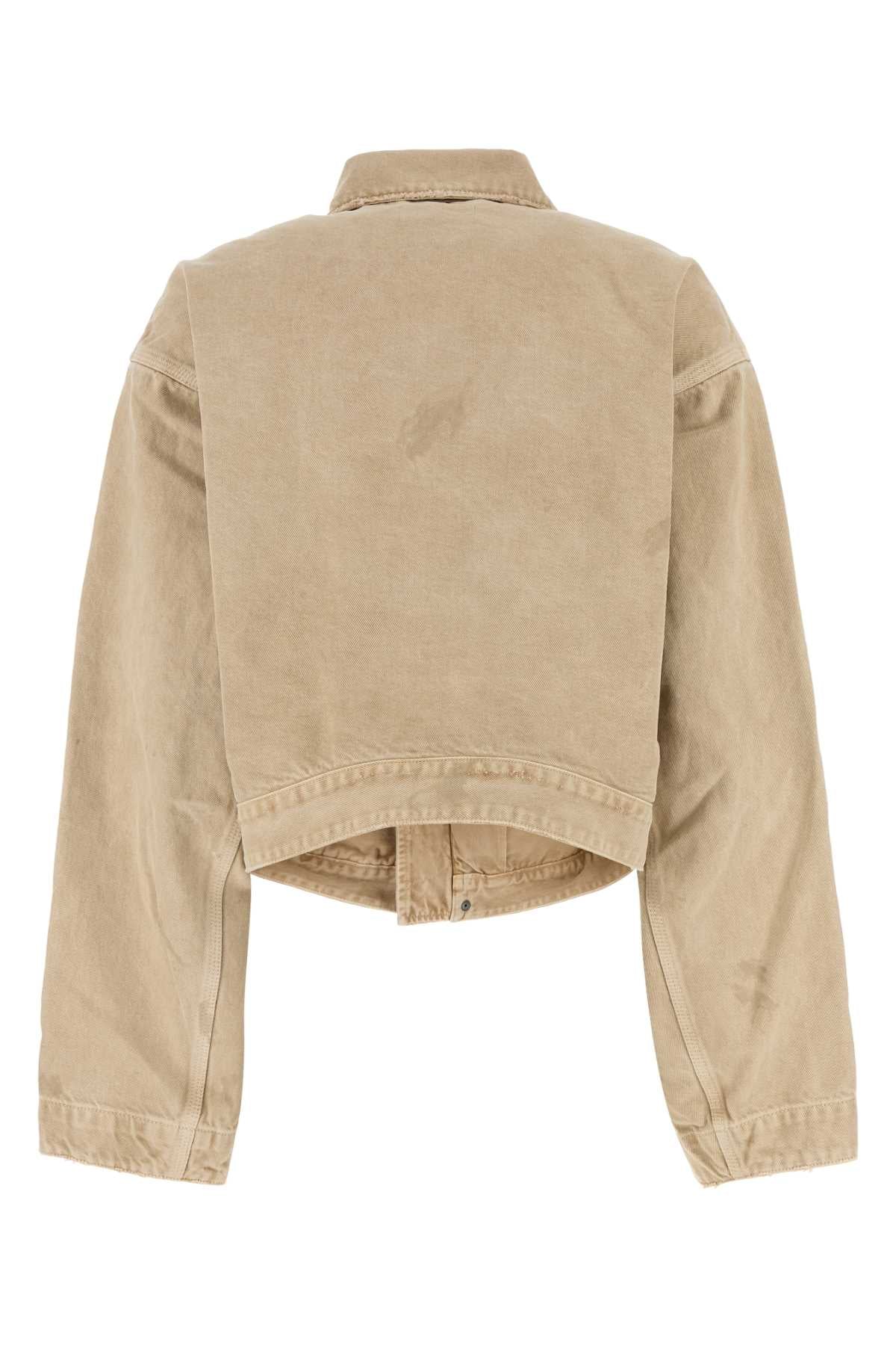 BEIGE DENIM JACKET Balenciaga
