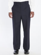 CHINé WOOL TROUSERS Saint Laurent BLUE 48