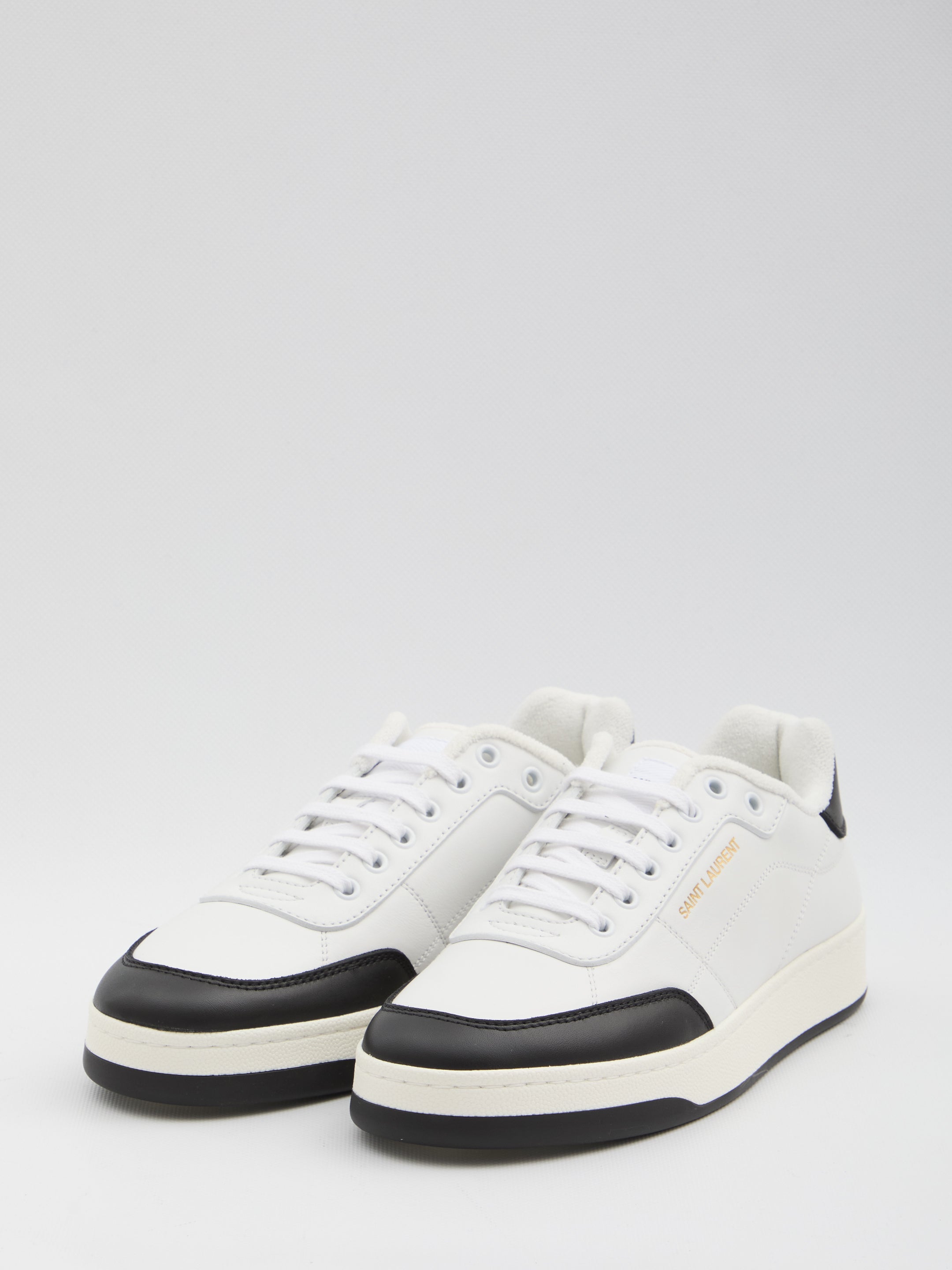 LEATHER PANELLED SNEAKERS SL61 Saint Laurent