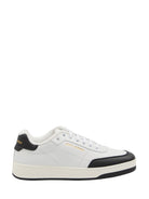 LEATHER PANELLED SNEAKERS SL61 Saint Laurent WHITE 41