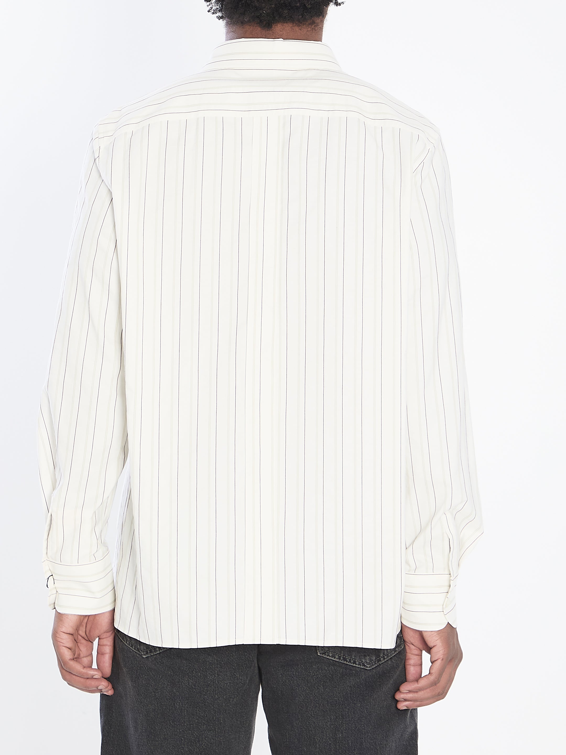 CASSANDRE SHIRT IN STRIPED COTTON Saint Laurent