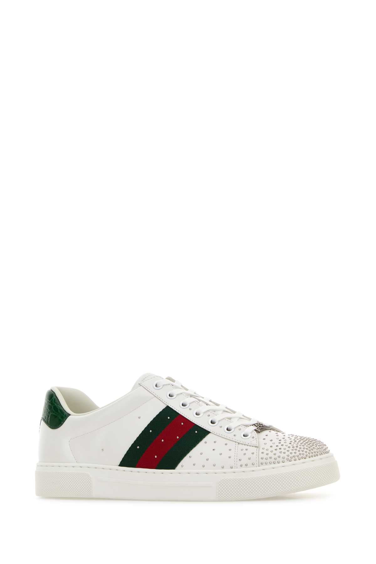 WHITE LEATHER GUCCI ACE SNEAKERS – Lord & Taylor
