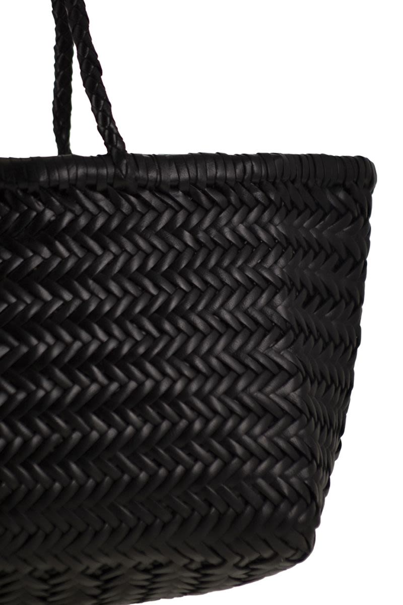 TRIPLE JUMP SMALL - WOVEN LEATHER BAG Dragon