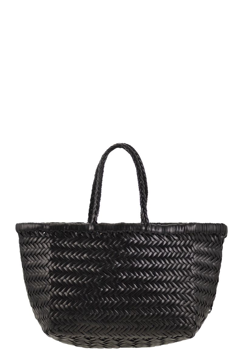 TRIPLE JUMP SMALL - WOVEN LEATHER BAG Dragon BLACK ONE SIZE