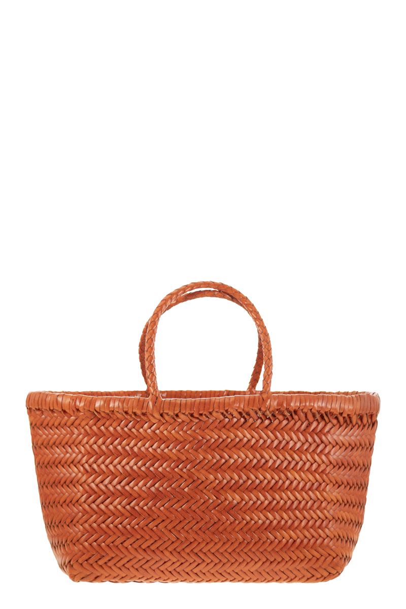 TRIPLE JUMP SMALL - WOVEN LEATHER BAG Dragon ORANGE ONE SIZE