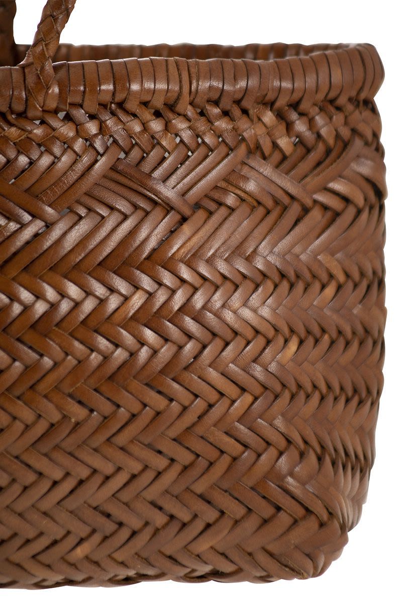 TRIPLE JUMP SMALL - WOVEN LEATHER BAG Dragon