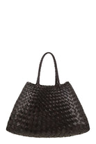 SANTA CROCE SMALL - WOVEN LEATHER BAG Dragon DARK BROWN ONE SIZE