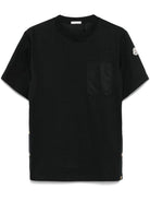 TSHIRT WITH SIDE BUTTONS Moncler BLACK XS