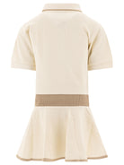 PIQUÉ POLO DRESS MONCLER KIDS