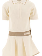 PIQUÉ POLO DRESS MONCLER KIDS
