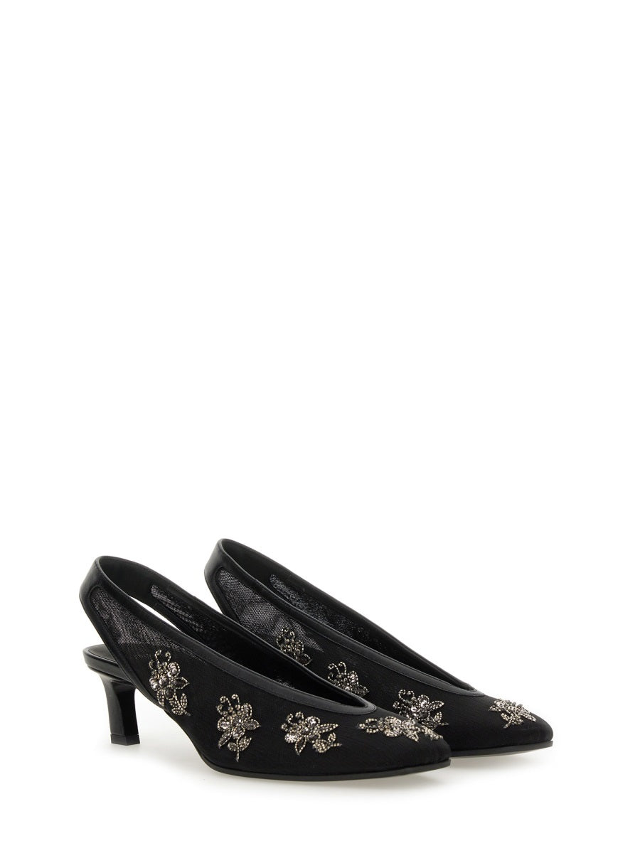SLINGBACK WITH EMBROIDERY Fendi
