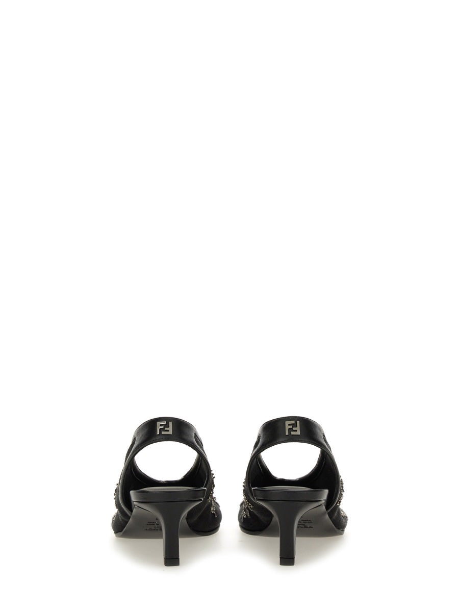 SLINGBACK WITH EMBROIDERY Fendi
