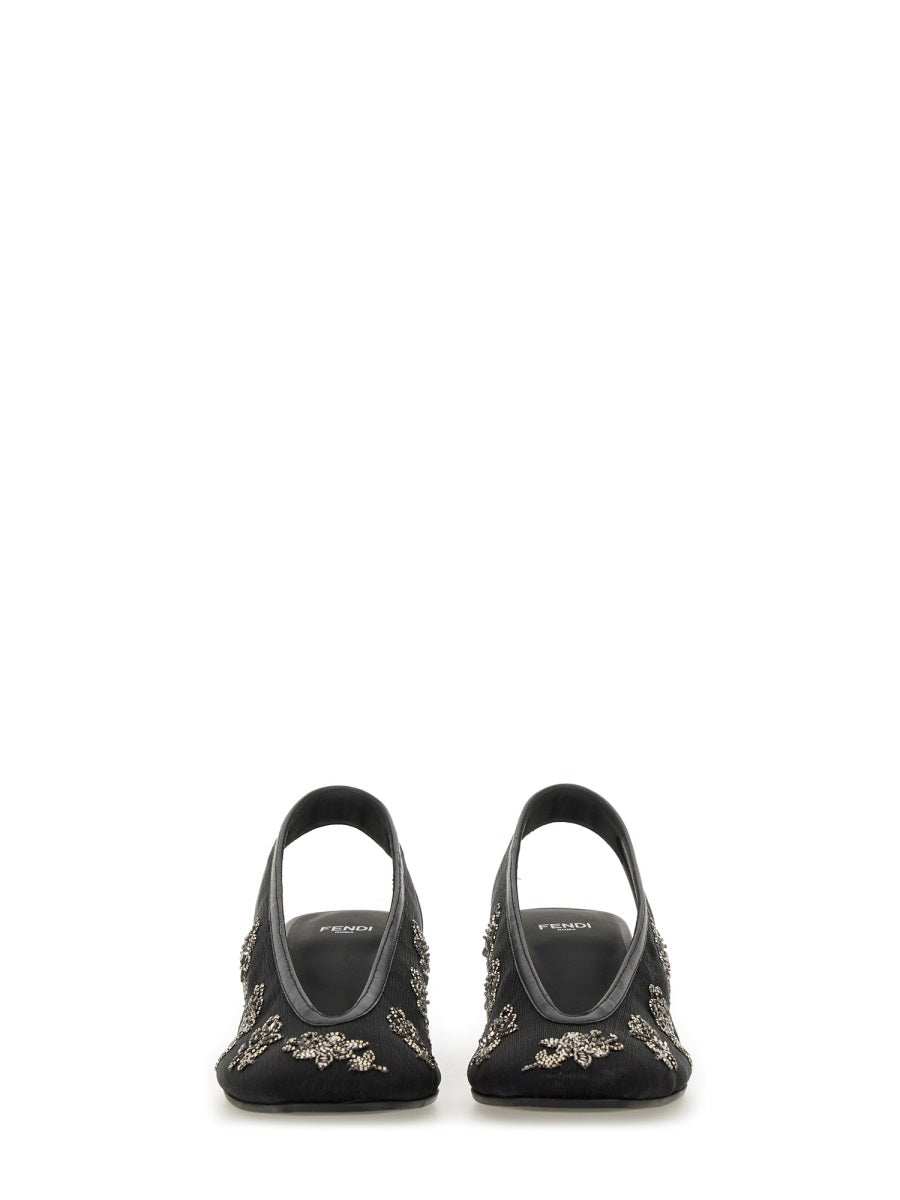 SLINGBACK WITH EMBROIDERY Fendi
