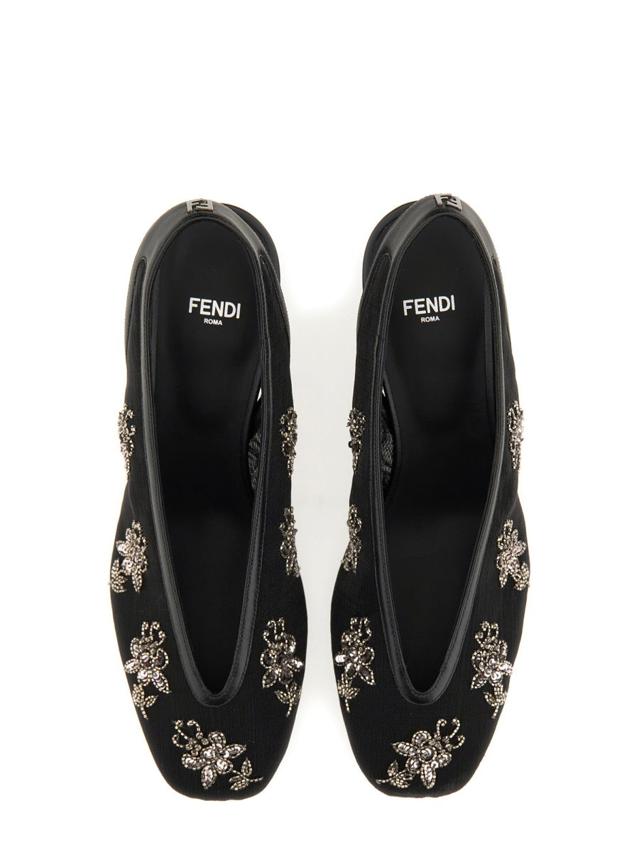 SLINGBACK WITH EMBROIDERY Fendi