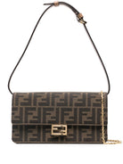RECTANGULAR CLUTCH BAG Fendi BROWN UNICA
