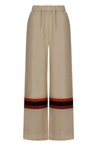 LINEN AND SILK TROUSERS RAQUEL DINIZ Ecru 40