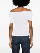 WHITE BOAT NECK TOP Khaite