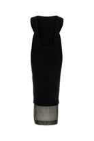 BLACK VISCOSE BLEND MALIK DRESS Khaite