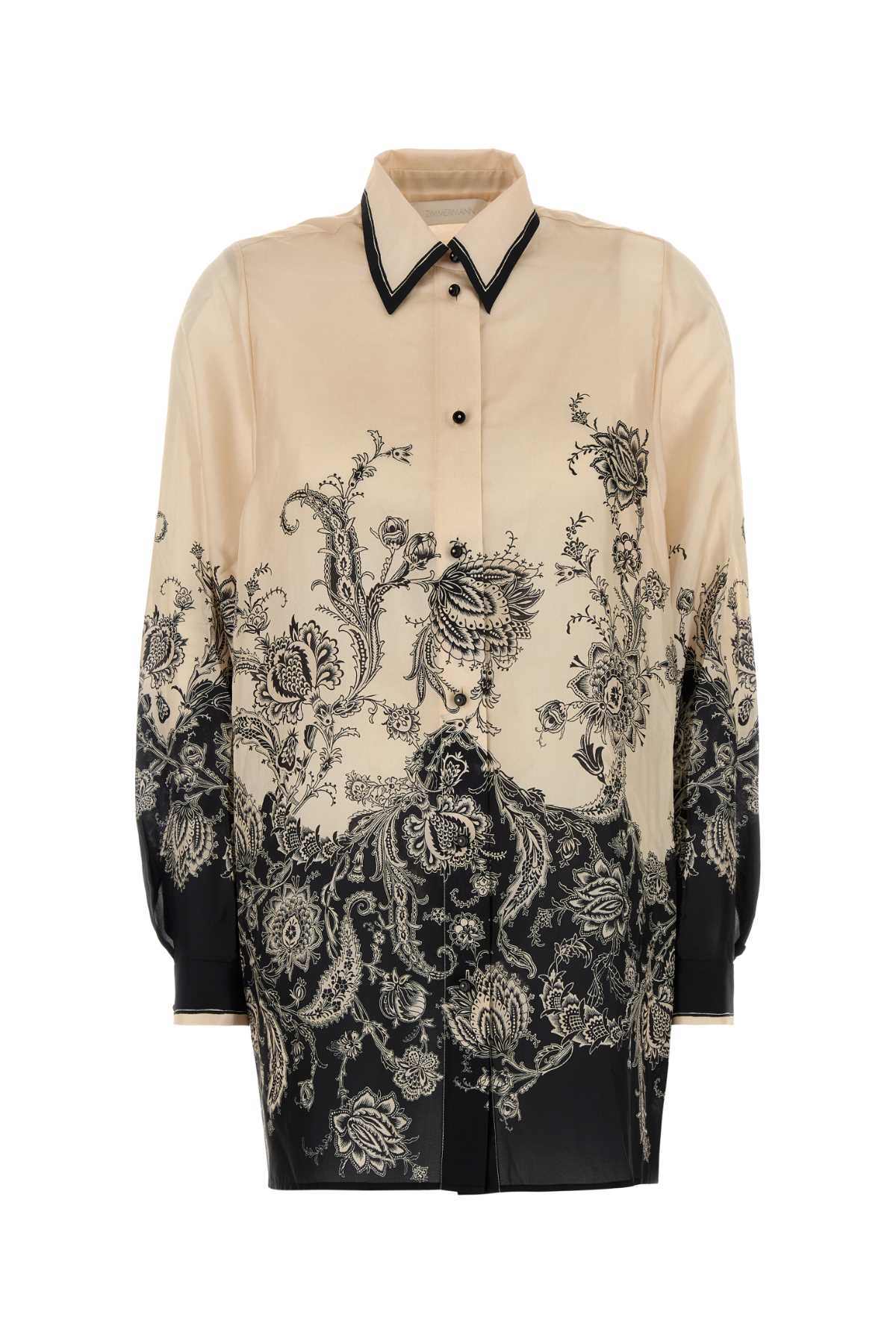 RHIANNON PRINTED SILK SHIRT Zimmermann BEIGE 12