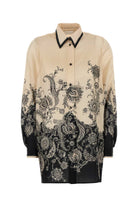 RHIANNON PRINTED SILK SHIRT Zimmermann BEIGE 12