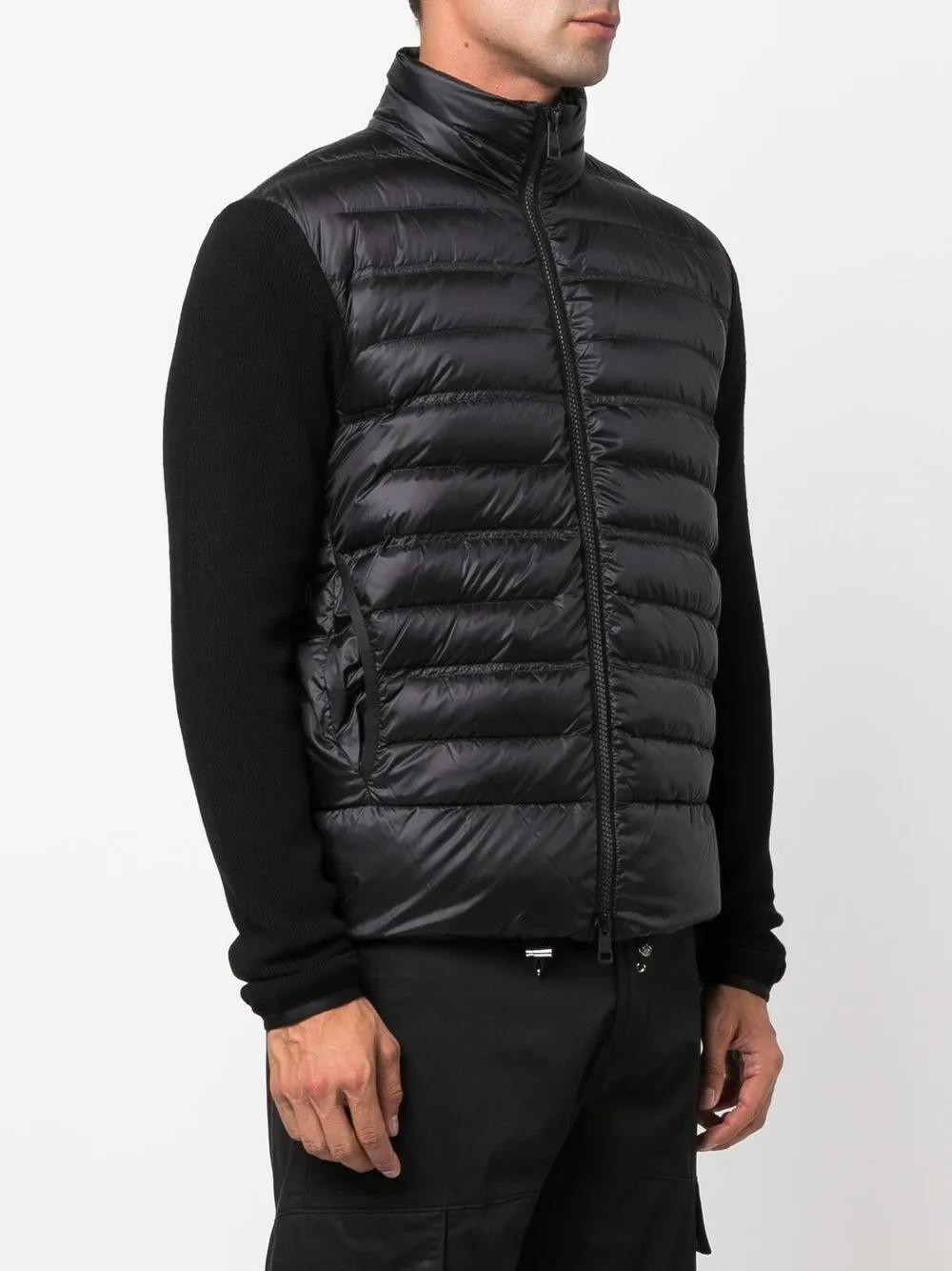 PADDED JACKET WITH KNITTED SLEEVES Moncler