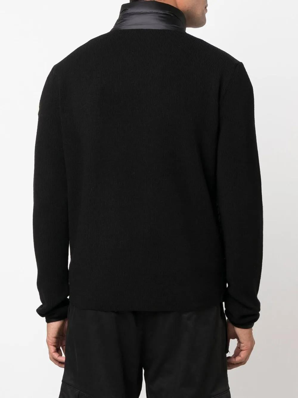 PADDED JACKET WITH KNITTED SLEEVES Moncler