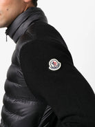 PADDED JACKET WITH KNITTED SLEEVES Moncler