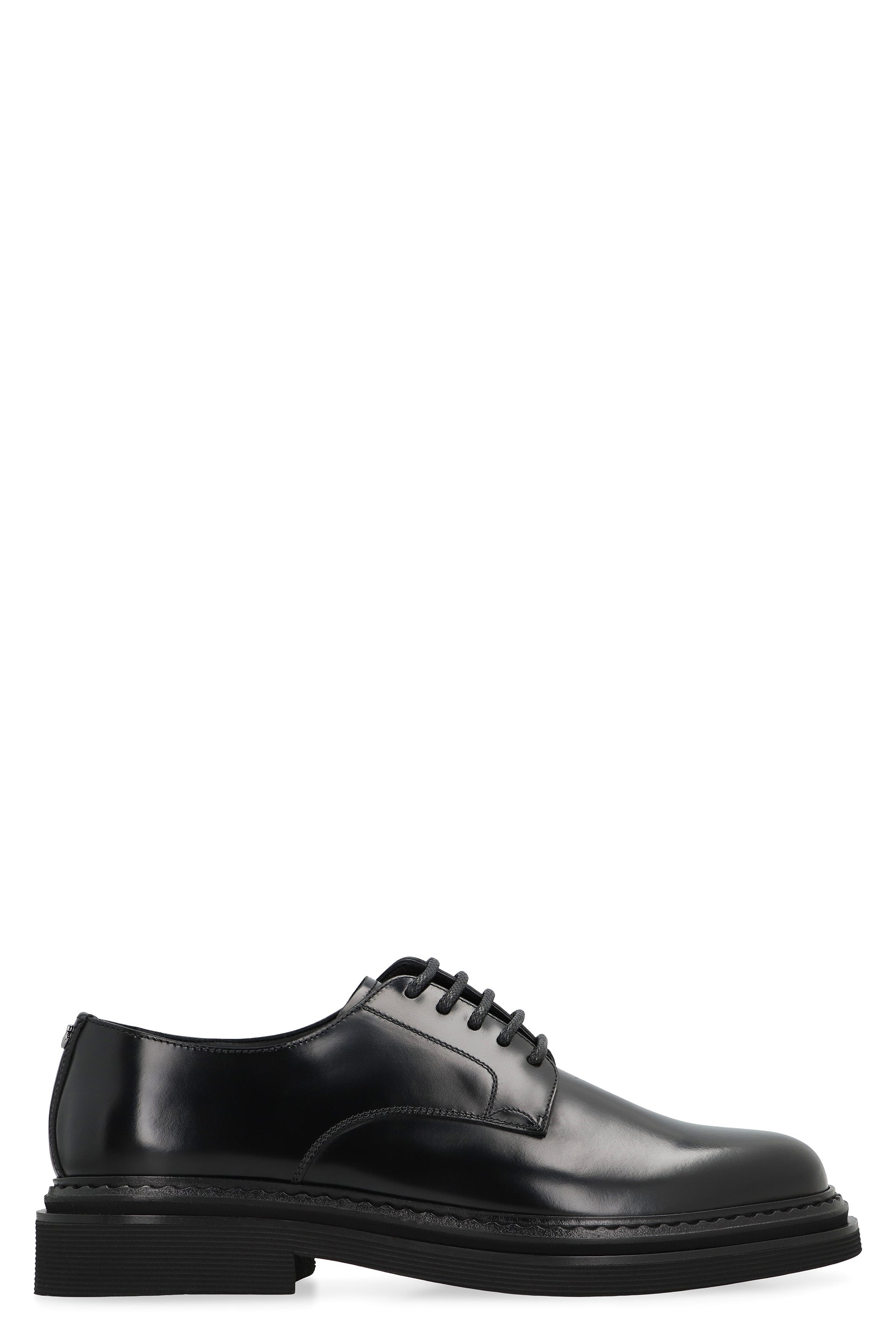 LEATHER LACE-UP DERBY SHOES Dolce & Gabbana black 43