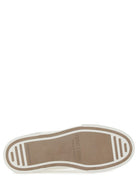 WHITE LEATHER FLAT SHOES Dolce & Gabbana
