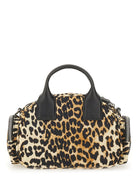 ANIMALIER RECYCLED NYLON HANDBAGS Ganni