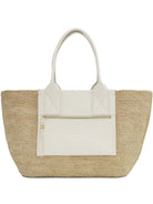 SHOPPER RAFFIA Ganni 135EGRET OS