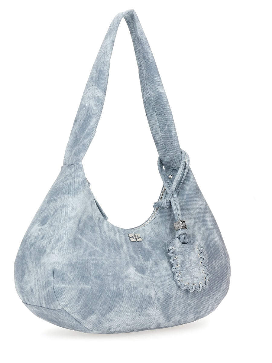 BABY BLUE RECYCLED SHOULDER BAGS Ganni BABY BLUE UNI