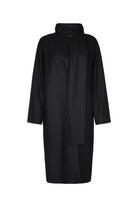 WOMEN SCARF COAT CASHMERE BLEND Harris Wharf London BLACK 38