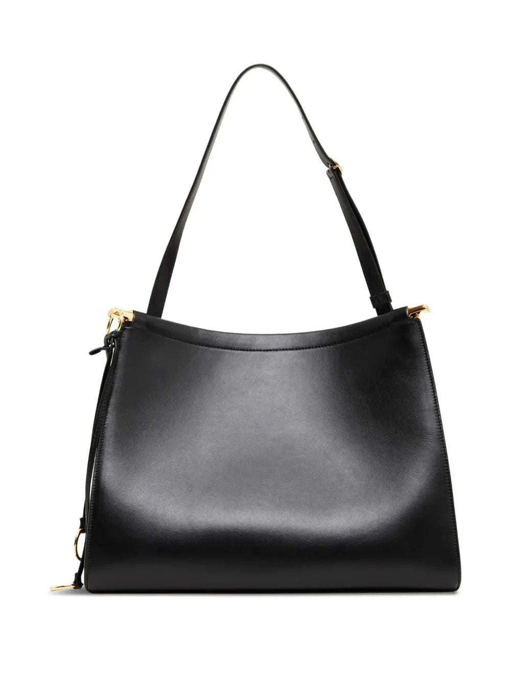 LE CLICK SQUARE LEATHER BAG M BLACK Alaia