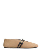 BALLET FLATS IN PAPER STRAW Alaia NUDE & NEUTRALS 36
