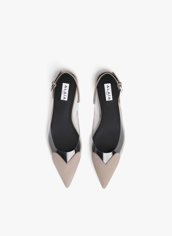 FLAT SLINGBACK LE COEUR LAT. BEIG Alaia
