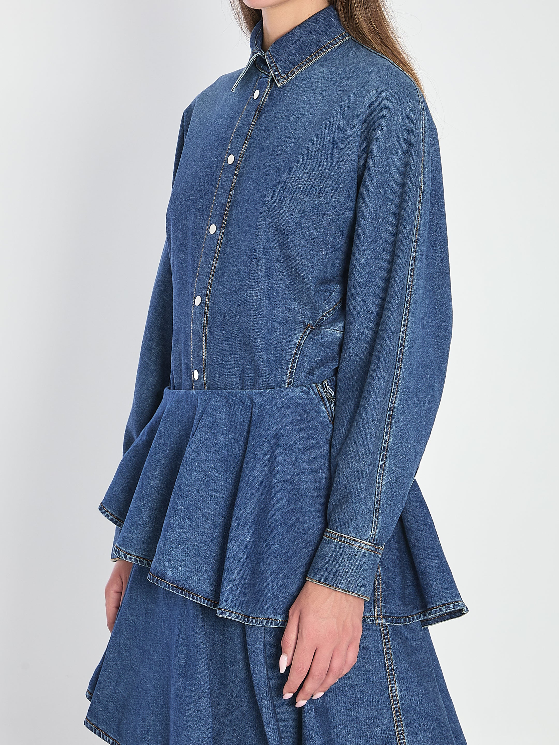 ROUND DENIM SHIRT Alaia