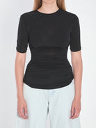 ALAÏA PLEATS T-SHIRT Alaia BLACK 36