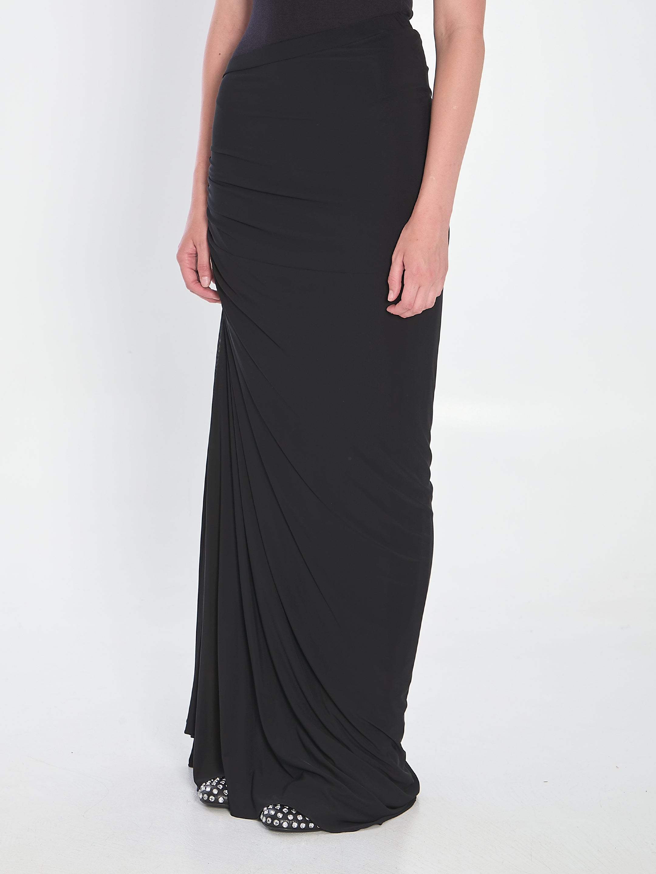 LONG DRAPED JERSEY DRESS Alaia
