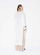 WHITE CAFTAN WITH SIDE OPENINGS Alaia