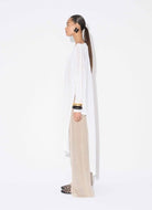 WHITE CAFTAN WITH SIDE OPENINGS Alaia