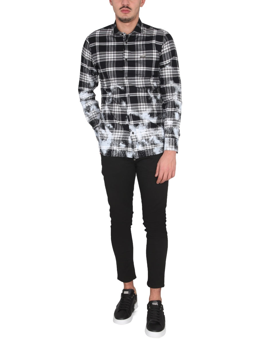 TARTAN PATTERN SHIRT Philipp Plein