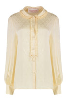 TOUTE LA V SILK SHIRT Valentino Garavani panna 44