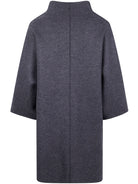 WOMEN KIMONO MANTLE PRESSED WOOL Harris Wharf London