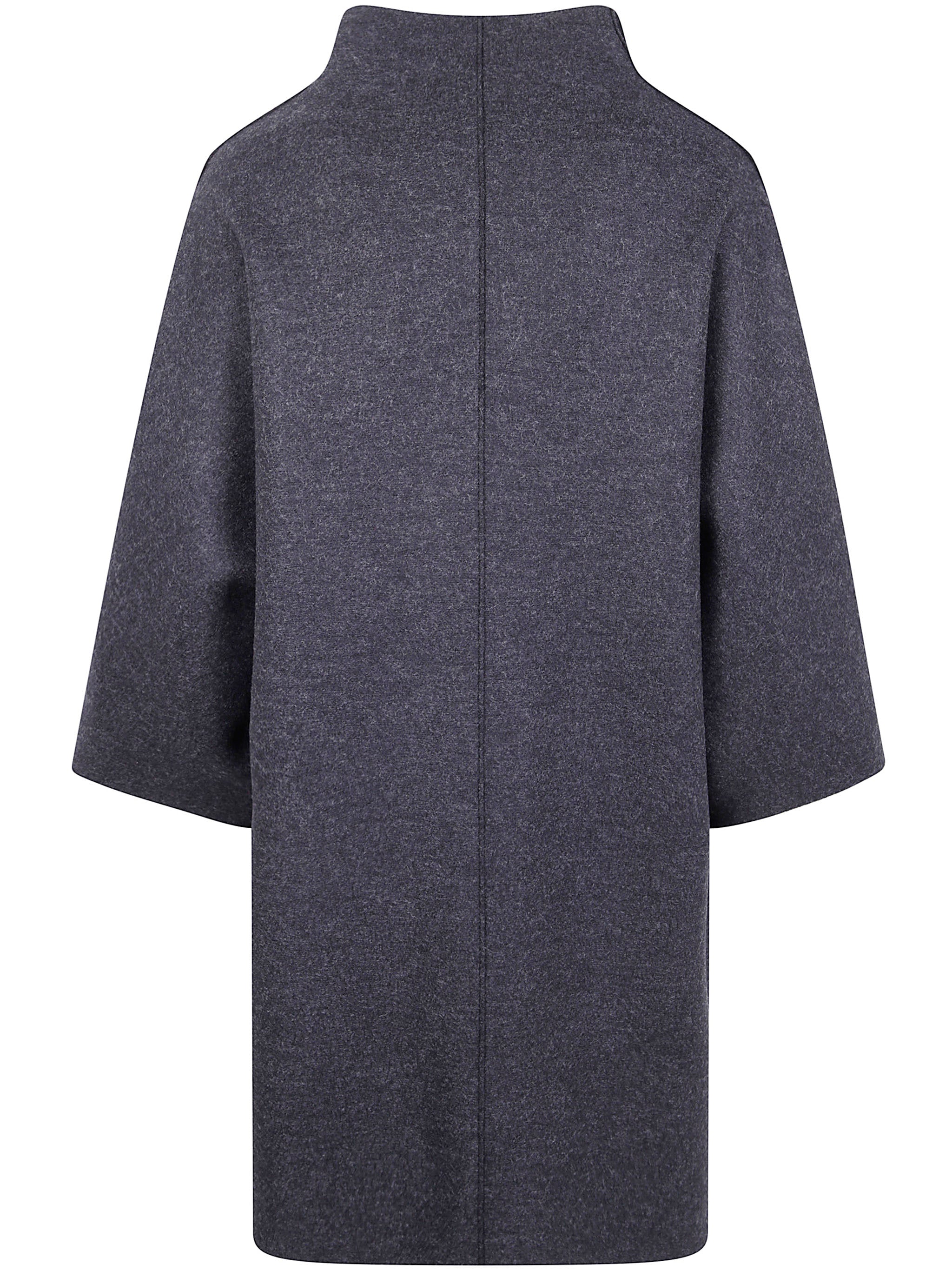 WOMEN KIMONO MANTLE PRESSED WOOL Harris Wharf London