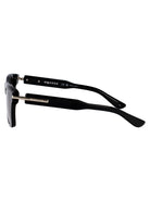 BLACK-BLACK-GREY RECYCLED ACETATE SUNGLASSES Alexander McQueen