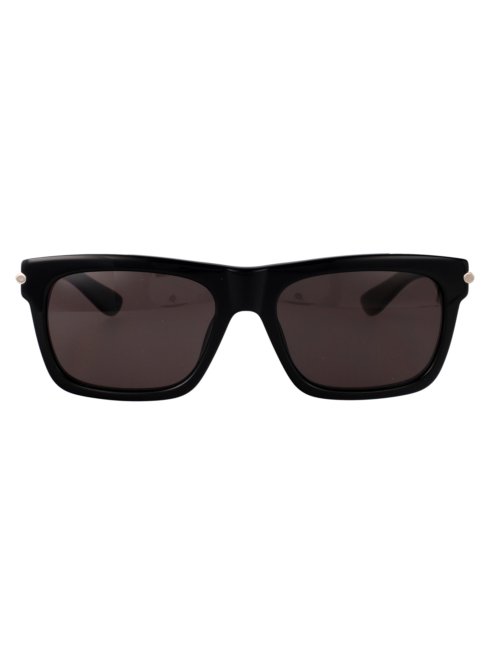 BLACK-BLACK-GREY RECYCLED ACETATE SUNGLASSES Alexander McQueen BLACK-BLACK-GREY 55