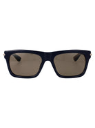 BLUE-BLUE-BROWN RECYCLED ACETATE SUNGLASSES Alexander McQueen BLUE-BLUE-BROWN 55