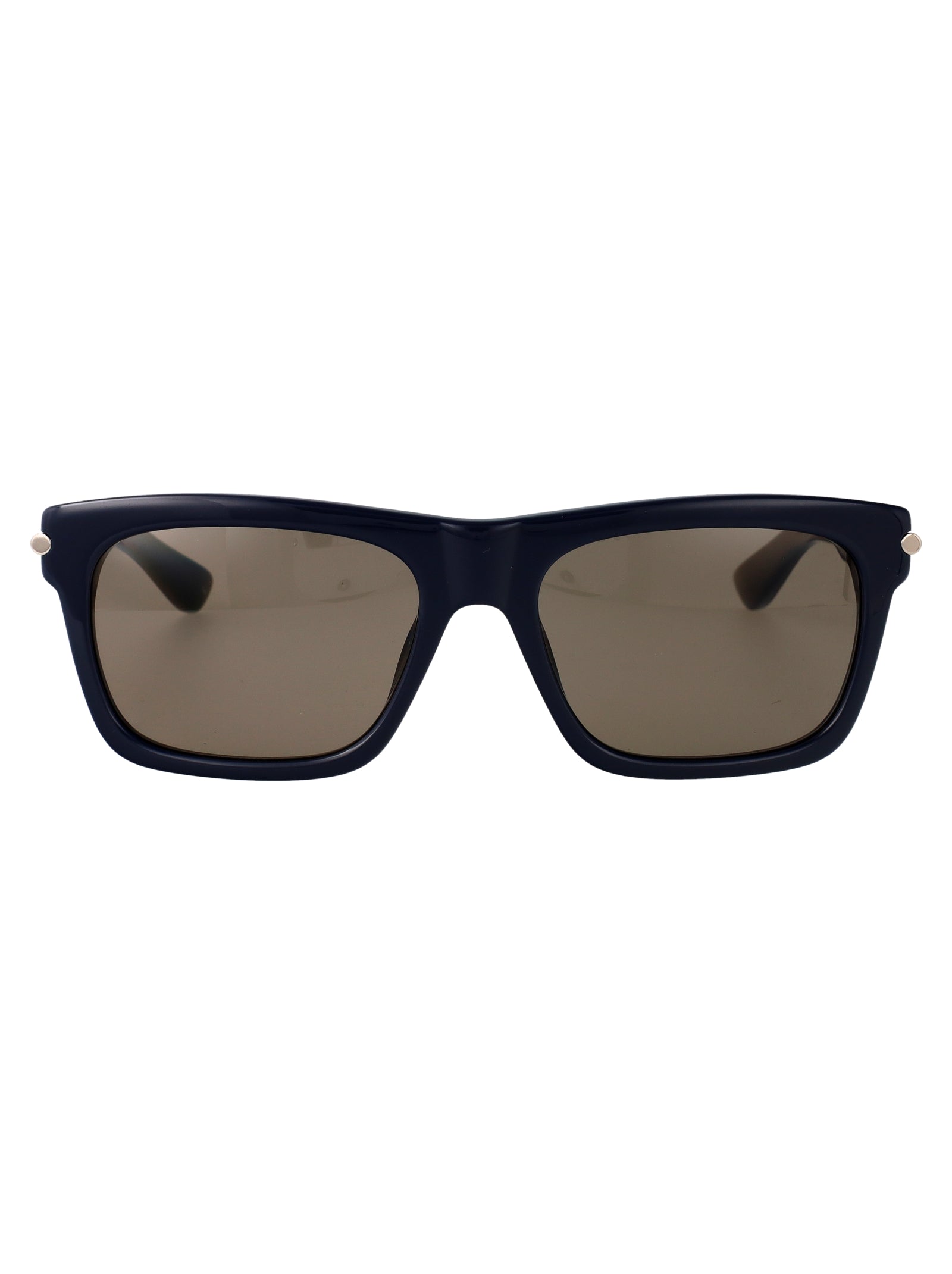 BLUE-BLUE-BROWN RECYCLED ACETATE SUNGLASSES Alexander McQueen BLUE-BLUE-BROWN 55